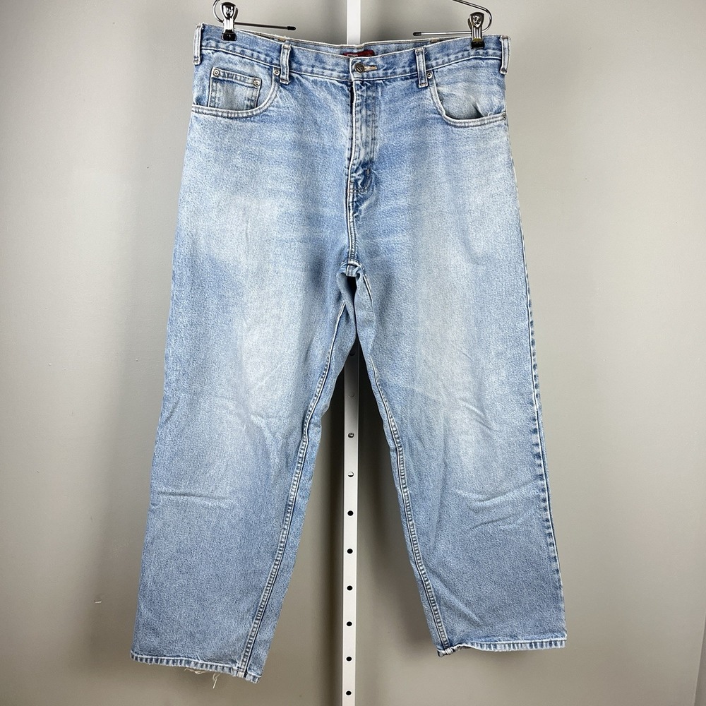 Vintage Faded Glory Denim Jeans Mens 38x34 Relaxed Fit 100%‎ Cotton Y2K